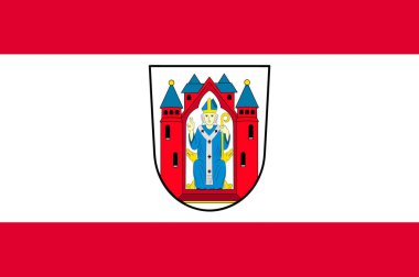 Bavaria, Almanya içinde aşağı Franconia içinde Aschaffenburg bayrağı