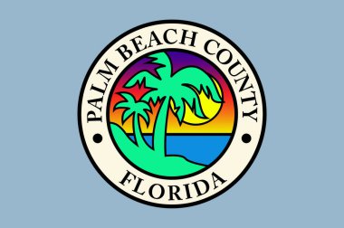 Florida, ABD içinde Palm Beach County bayrağı