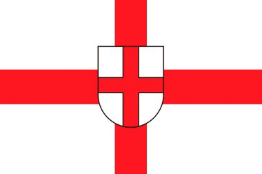 Baden-Wuerttemberg, Almanya içinde Freiburg im Breisgau şehri bayrağı