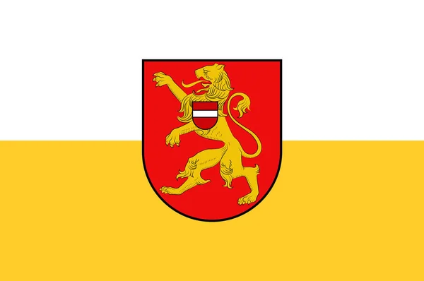 Vlag van Bauska in Letland — Stockfoto