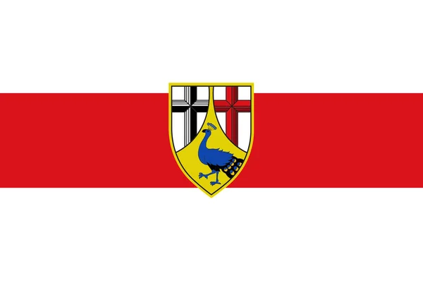Flag Neuwied of Rhineland-Palatinate, Germany — Stock Photo, Image