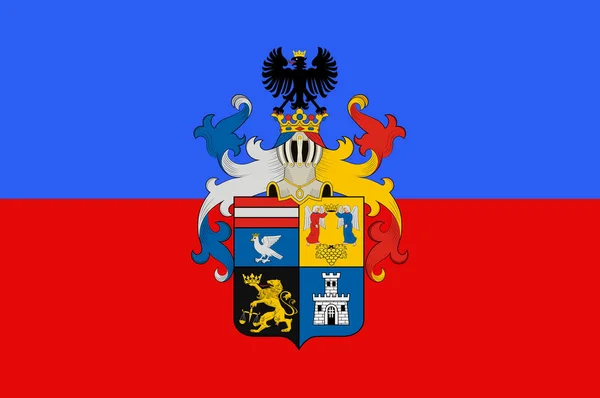 Vlag van de Hongaarse provincie Borsod-Abauj-Zemplen — Stockfoto
