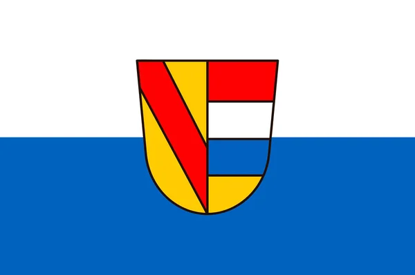 ドイツ、バーデン・ヴュルテンベルクのプフォルツハイムの国旗 — ストック写真