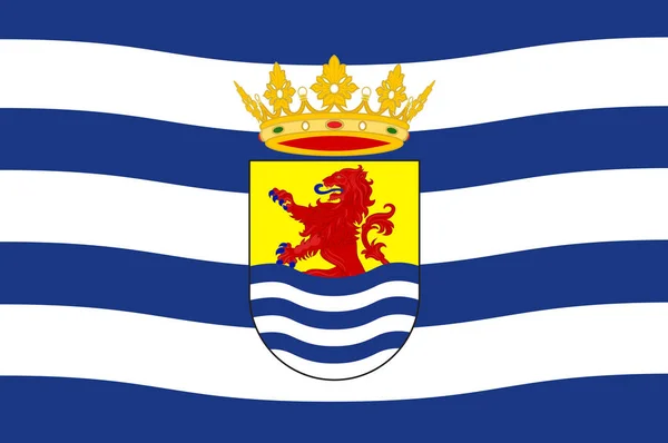 Zeeland, Hollandia zászlaja — Stock Fotó