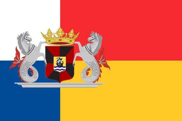 Flaga Almere, Holandia — Zdjęcie stockowe