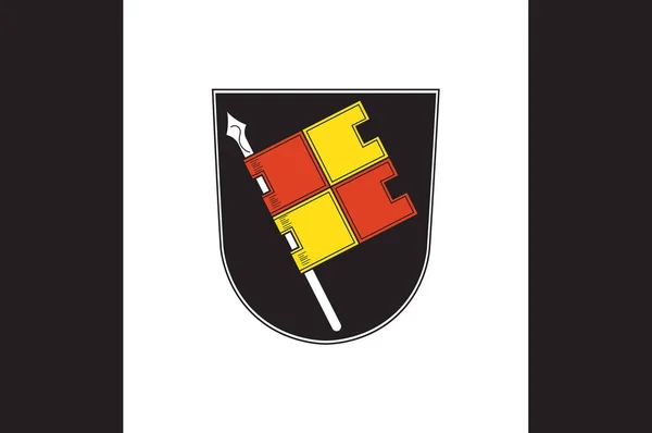 Флаг Вурцбурга в Нижней Франконии в Баварии, Германия — стоковое фото
