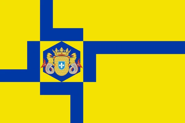Vlajka města Lelystad Nizozemsko — Stock fotografie