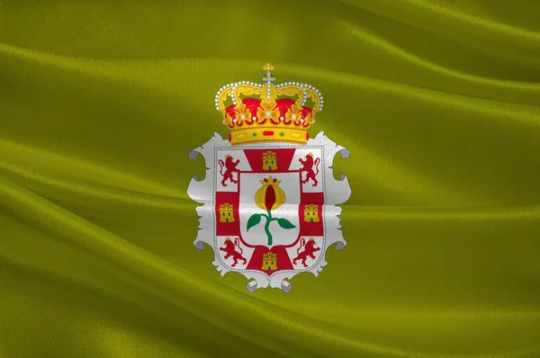 Flagge von Granada ist eine spanische Provinz in Andalusien — Stockfoto