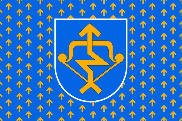 Flagge von mazeikiai im Kreis Telsiai in Litauen — Stockfoto