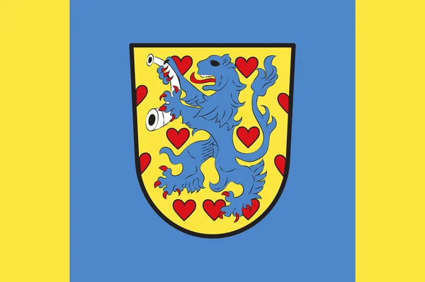 Vlag van Gifhorn in Nedersaksen — Stockfoto