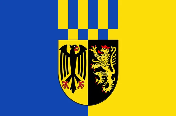 Drapeau du Rhin-Hunsrueck-Kreis de Rhénanie-Palatinat, Allemagne — Photo