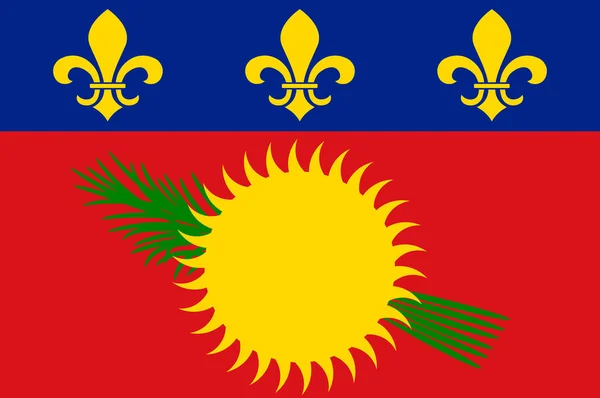 Флаг Гваделупы — стоковое фото