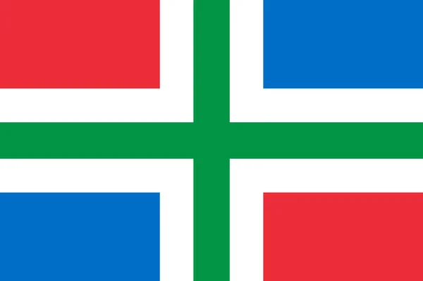 Groningen, Hollanda bayrağı — Stok fotoğraf