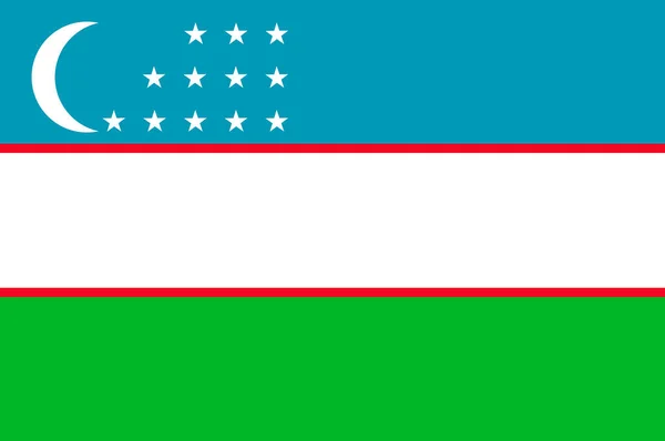 Flagge Usbekistans — Stockfoto
