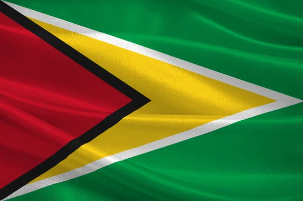 Den kooperativa Republiken Guyanas flagga — Stockfoto