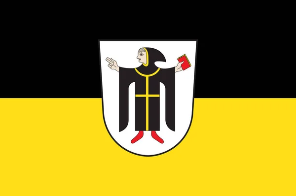 Flagge von München ist die Hauptstadt des deutschen Bundesstaates Bayern — Stockfoto