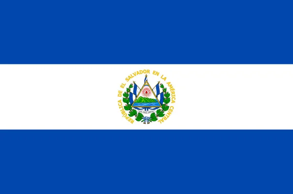 Republiken El Salvadors flagga — Stockfoto