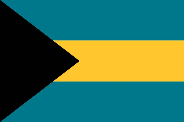 巴哈马联邦的旗帜 — 图库照片