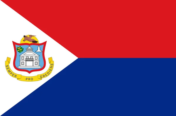 Bandeira de Sint Maarten — Fotografia de Stock