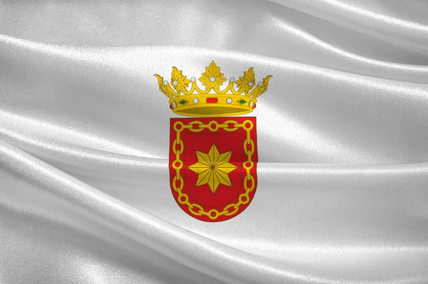 Флаг Эстеллы в Наварре — стоковое фото