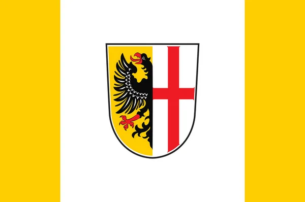 Flag of Memmingen in Swabia in Bavaria, Germany — Stock Photo, Image