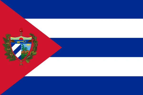 Flag of Republic of Cuba — Stock Photo, Image