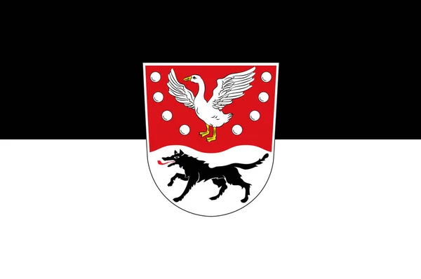 Prignitz zászlaja, Brandenburg, Németország — Stock Fotó
