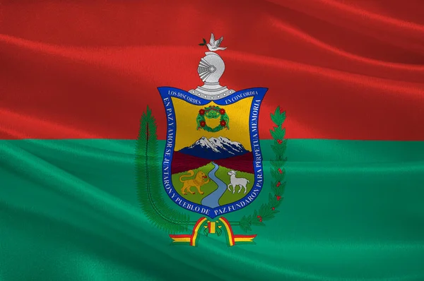 Flag of La Paz in Aymara, Bolivia — Stock Photo, Image