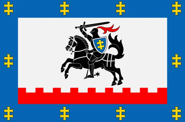 Vlag van Panevezys in Litouwen — Stockfoto