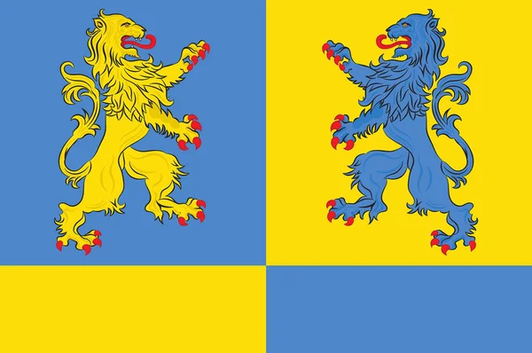 Northeim zászlaja Alsó-Szászországban, Németország — Stock Fotó