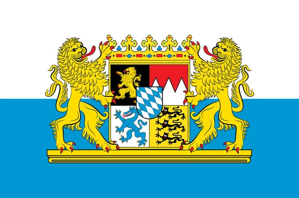 Flag of Bavaria in Germany — Stock Photo, Image