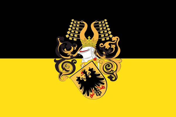 Vlag van Nordhausen in de Duitse deelstaat Thüringen — Stockfoto