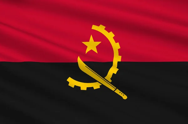 Прапор Республіки Ангола — стокове фото