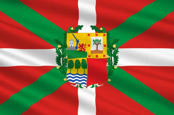 Baskiens flagga i Spanien — Stockfoto