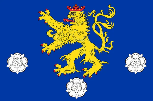 Geldern zászlaja, Észak-Rajna – Vesztfália, Németország — Stock Fotó