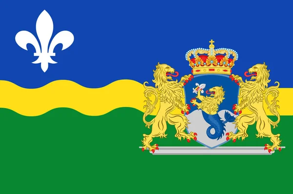 Vlag van Flevoland van Nederland — Stockfoto