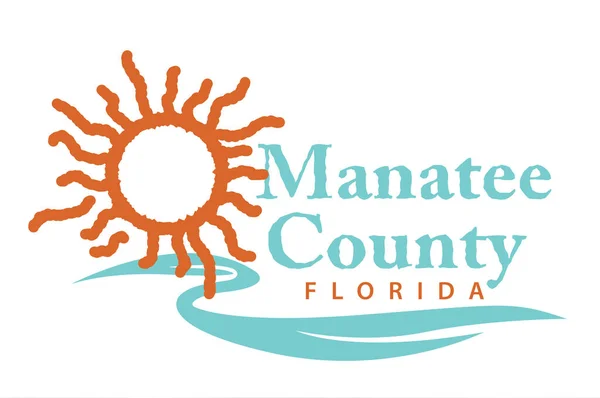 Coat of arms of Manatee County in Florida of USA — Stock Photo, Image