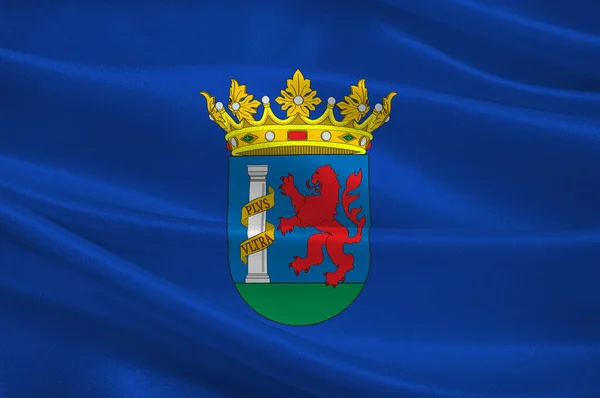 A spanyol Extremadura-i Badajoz zászlaja — Stock Fotó