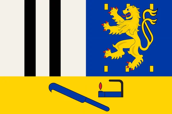 Flag of Siegen-Wittgenstein in North Rhine-Westphalia, Germany — Stock Photo, Image