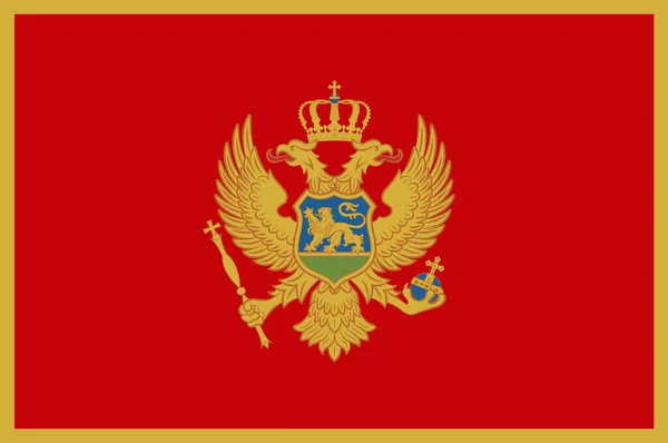 Bandera de montenegro — Foto de Stock