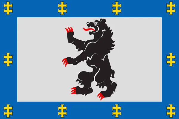 Litvanya 'daki Siauliai County bayrağı — Stok fotoğraf