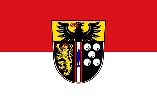 Flag of Kaiserslautern in Rhineland-Palatinate, Germany — Stock Photo, Image