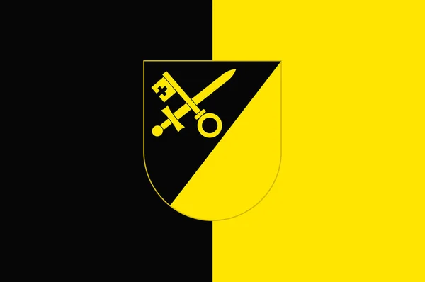 Flag of Mauren in Liechtenstein — Stock Photo, Image