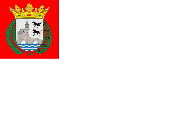 Vlag van Bilbao in Baskenland — Stockfoto