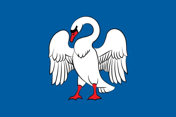 A litvániai Kaunasi megyei Jonava zászlaja — Stock Fotó