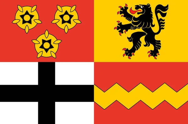 Flag of Euskirchen in North Rhine-Westphalia, Germany — Stock Photo, Image