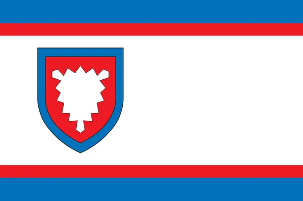 Lower Saxony, Almanya bölgesindeki Schaumburg bayrağı. — Stok fotoğraf