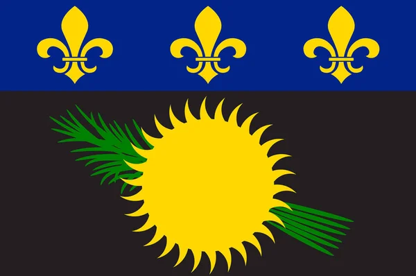 Guadeloupe zászlaja — Stock Fotó