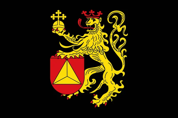 Bandeira de Frankenthal em Rhineland-Palatinate, Alemania — Fotografia de Stock