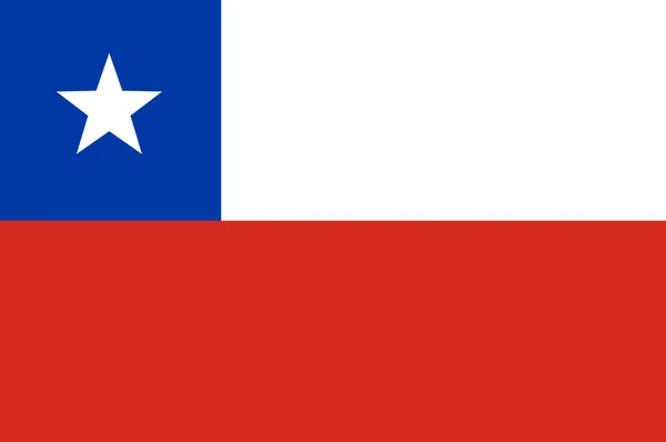 Flag of Republic of Chile — Stock Photo, Image
